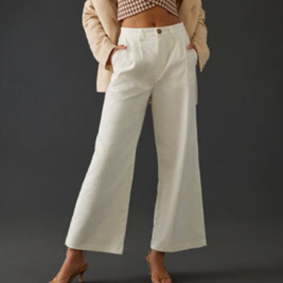 Anthropologie Avec Les Filles Pleated Twill Pants - Picture 1 of 4